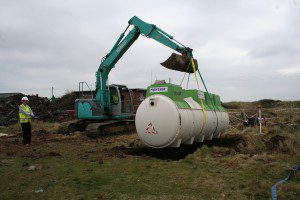 sewage treatment plant installation