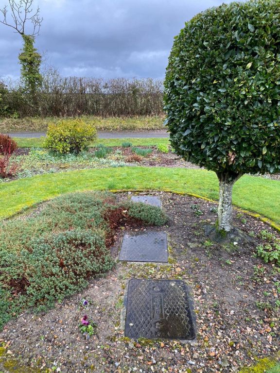 Garden before septic tank conversion