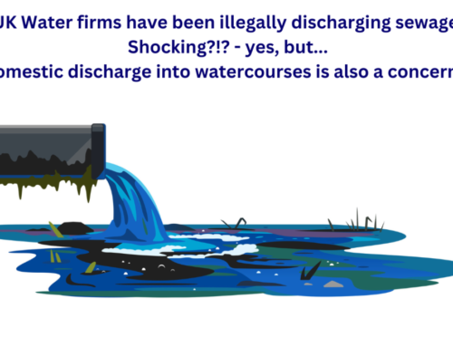 UK Water firms have been illegally discharging sewage, but domestic discharge into watercourses is also a concern