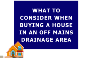buying house off mains drainage